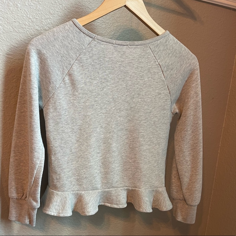 Crewcuts Ruffle Hem Sweatshirt - Picture 2 of 4